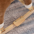 Rocking Horse Toy with Realistic Sounds for Babies 36-72 Months, Includes 2 AA Batteries, Brown