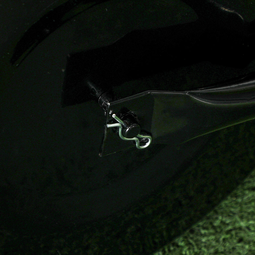 Outsunny 32x50cm Waterproof Black Metal Garden Roller with a 38 Litre Reservoir (Water or Sand)