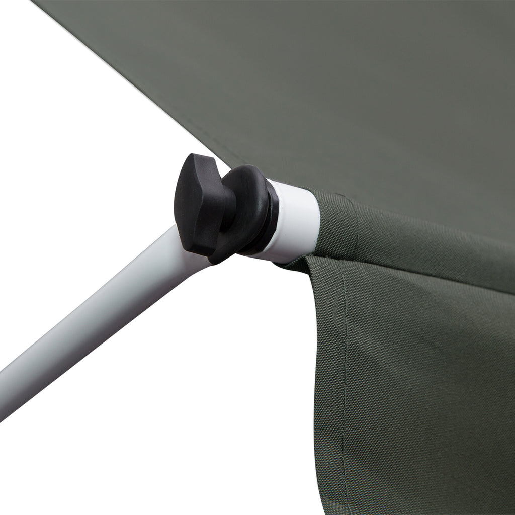 Outsunny 3x1.5m Awning with Crank Arms, Telescopic Metal Structure and Polyester Sunshade