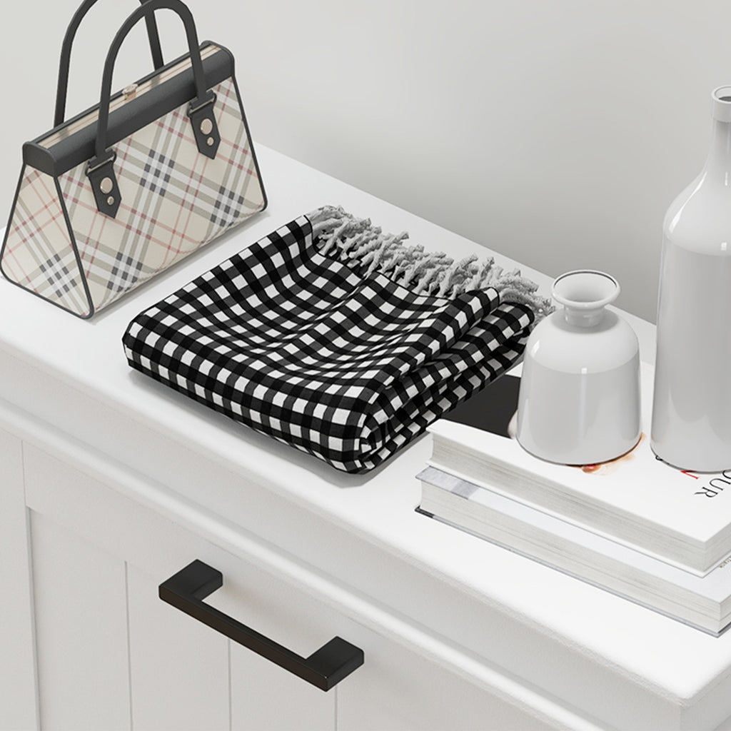 Modern Shoe Rack with 3 Tilting Drawers for 15 Pairs of Shoes and Adjustable Shelf, 54x24x117.5cm, White