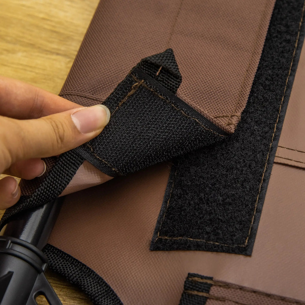 Dog Bed in Metal and Breathable Oxford Fabric, 92x76x18 cm Brown and Black - Borge' Group Limited