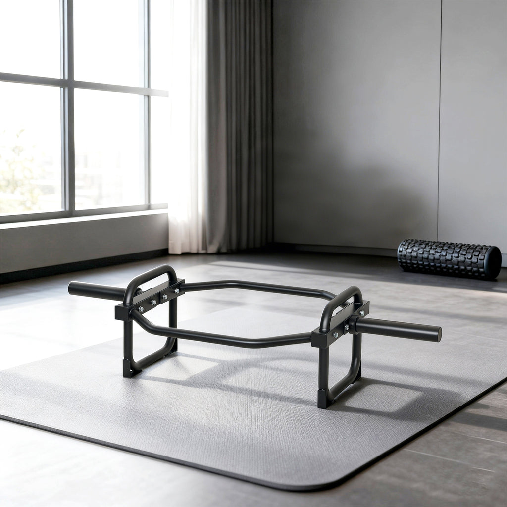 SPORTNOW 5cm Hex Olympic Bar with 300kg Capacity, Easy Load Design for Bench Press, Deadlifts, Shrugs, Squats and Farmer's Carry