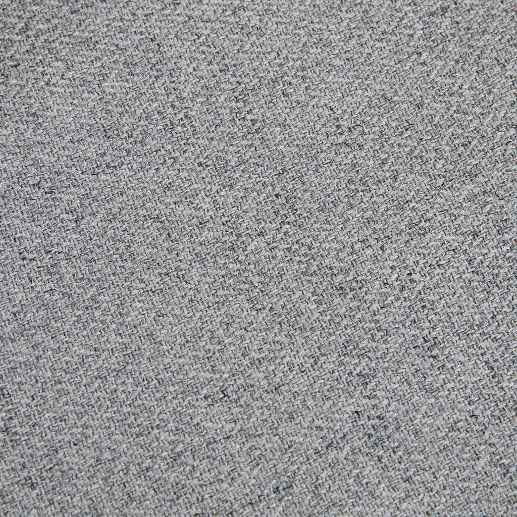 Modern Armchair in Fabric with Padded Seat and Steel Legs, 76x68x80 cm, Grey - Borgè