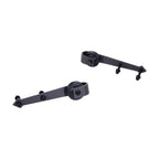 Rustic Style Carbon Steel Single Sliding Door Track Kit, Brown