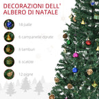 150cm Christmas Tree with 420 Fireproof PVC Branches, Christmas Tree with Decorations and Thick Branches, Green