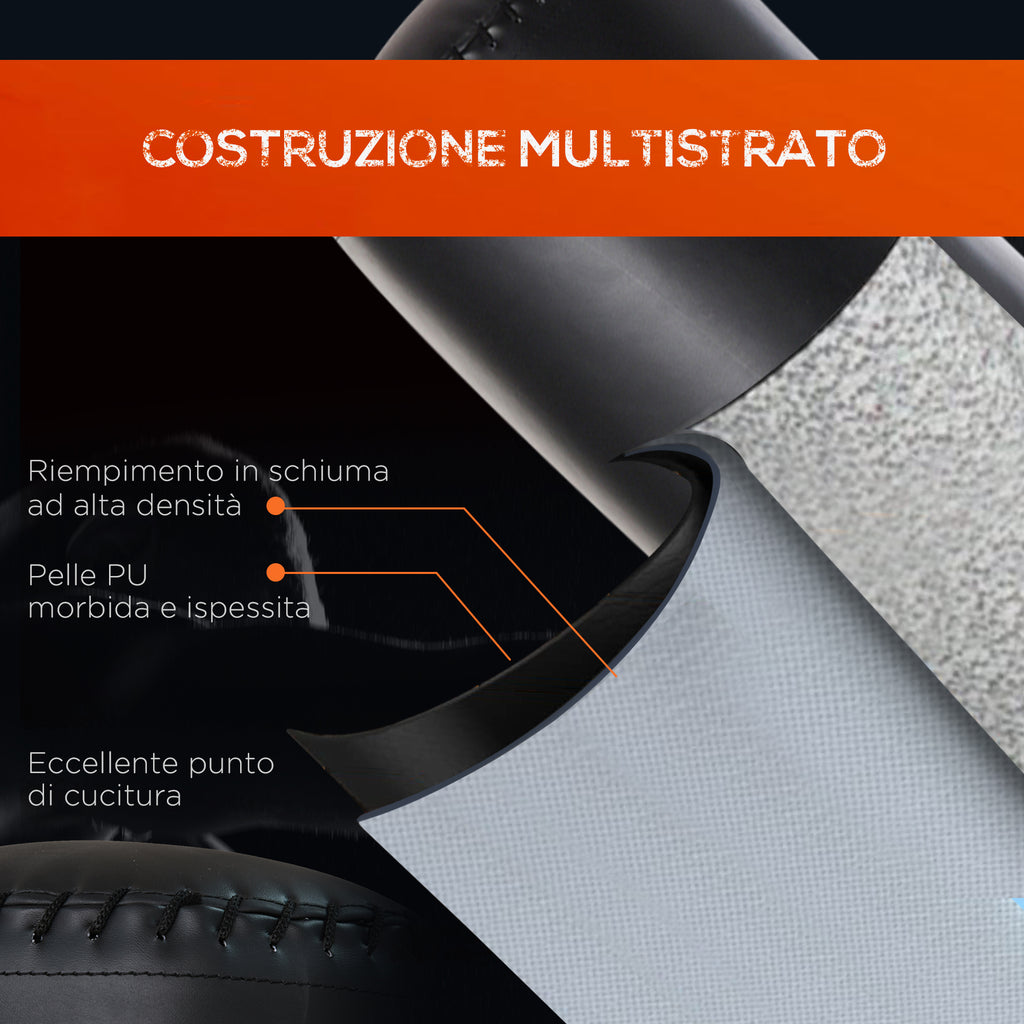 Freestanding Punching Bag, Punching Bag with Base Fillable with Water and Sand, Black