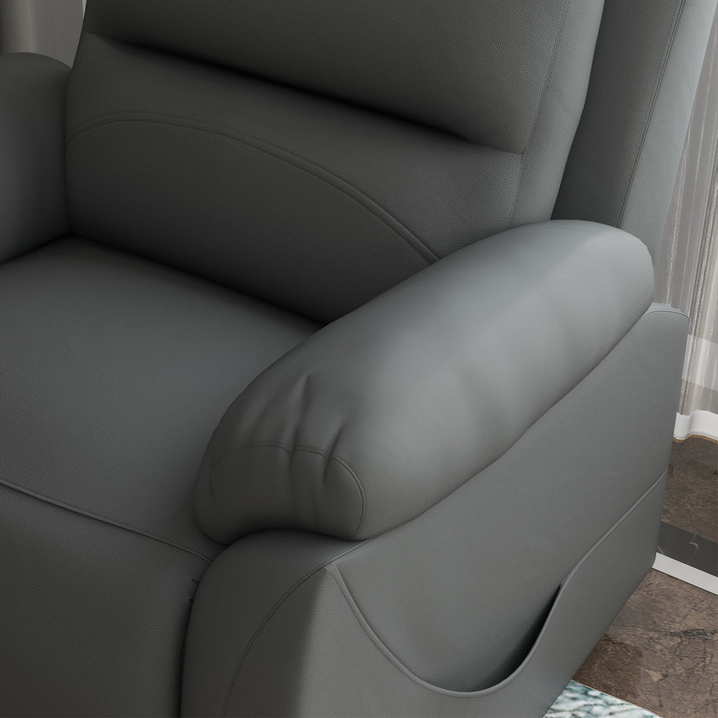 Lift Chair Reclining up to 135° with 8 Massage Points, Remote Control and Footrest, 91x86x101 cm