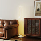 LED Floor Lamp in the Shape of a Musical Note with Adjustable Brightness and Pedal, 28x28x145 cm, White