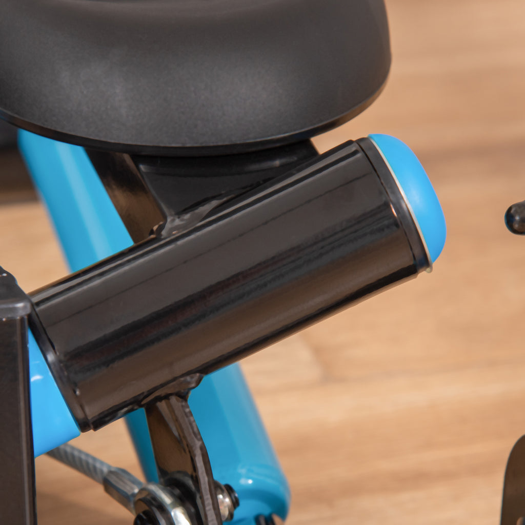 Fitness Stepper with Handle and LCD Monitor for Home and Gym Training, Blue