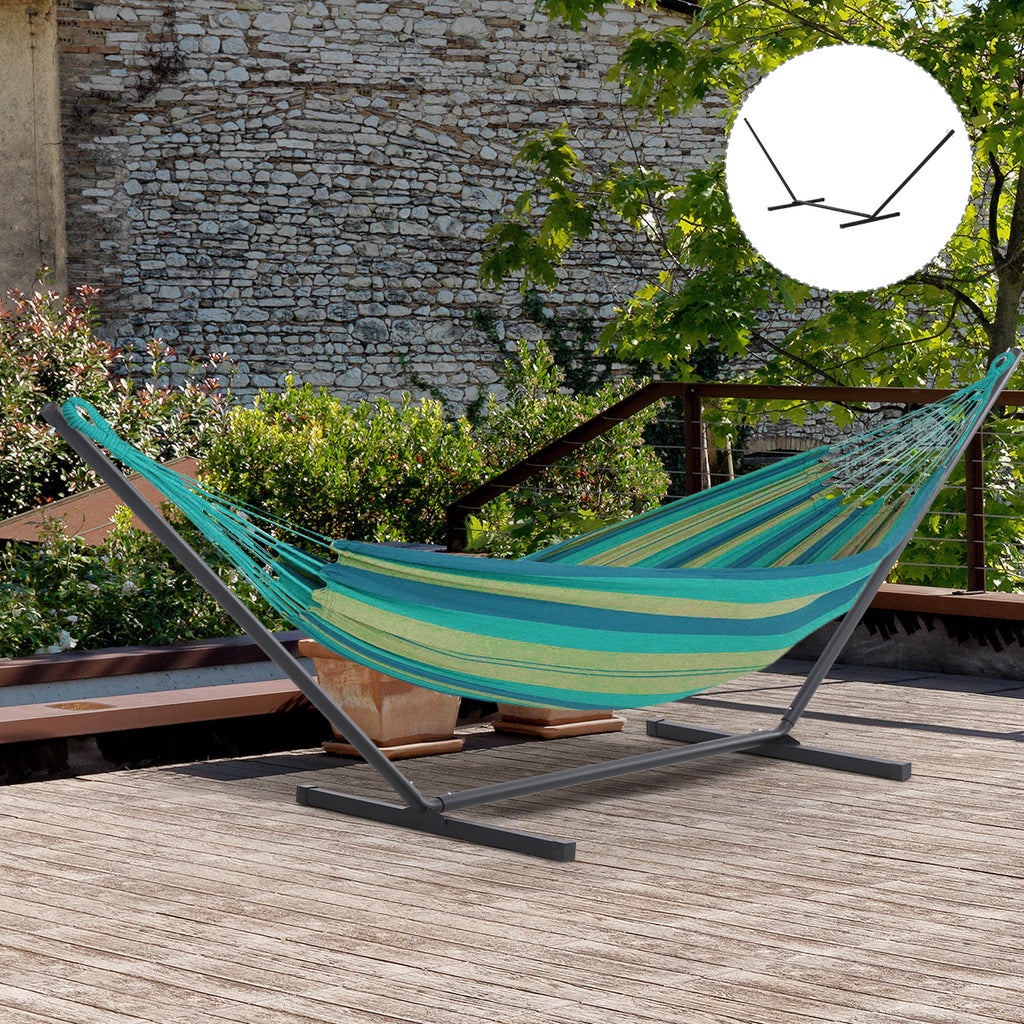 Hammock Frame Max. Support 120 Kg Metal 360x92x112cm