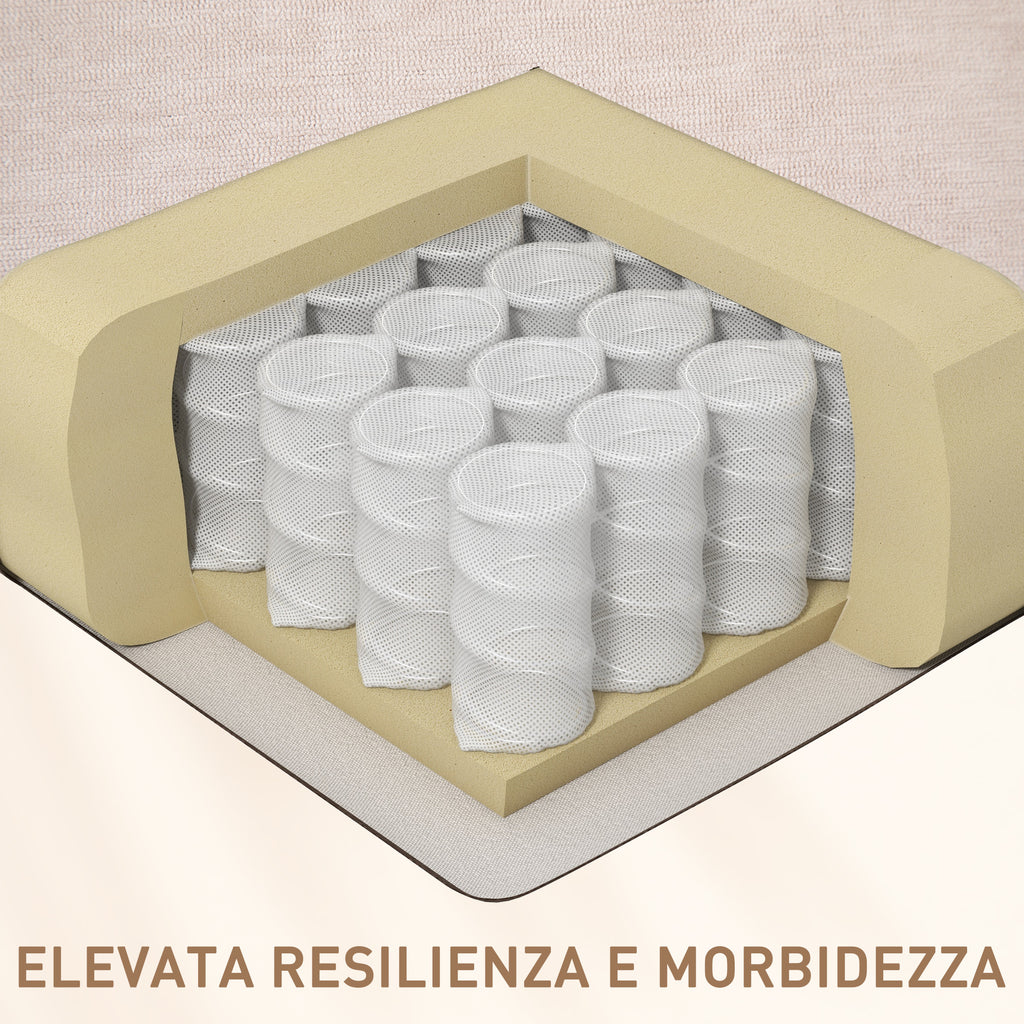 Recliner Chair with Footrest, Massage and Heating with 5 Programs and 8 Vibration Points, Beige