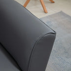 2 Seater Sofa Convertible to Single Sofa Bed with Adjustable Armrests, 164x71x75cm