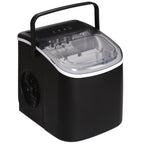 Ice Maker 9 Cubes in 6-12 Minutes with Basket and Scoop Included, 23.8x30.5x29 cm, Black