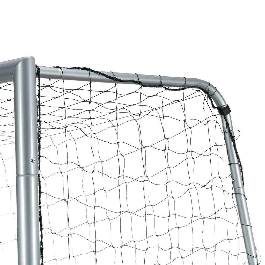 SPORTNOW Grey Football Goal 300x120x200 cm with Screws and Pegs Included, in PE and Metal