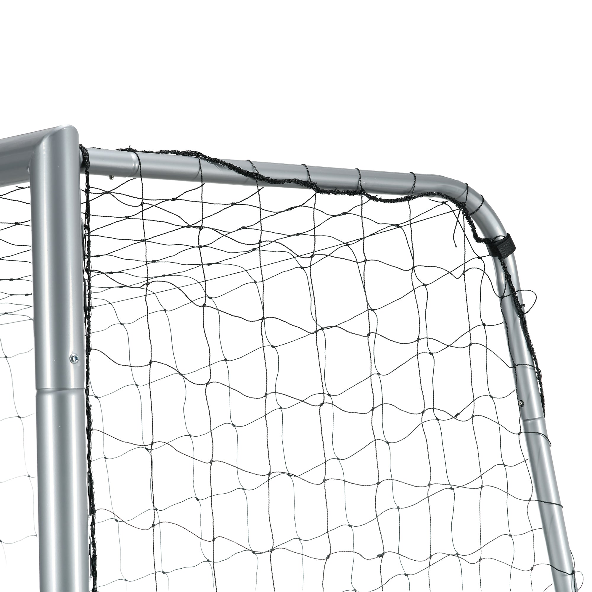 SPORTNOW Grey Football Goal 300x120x200 cm with Screws and Pegs Included, in PE and Metal