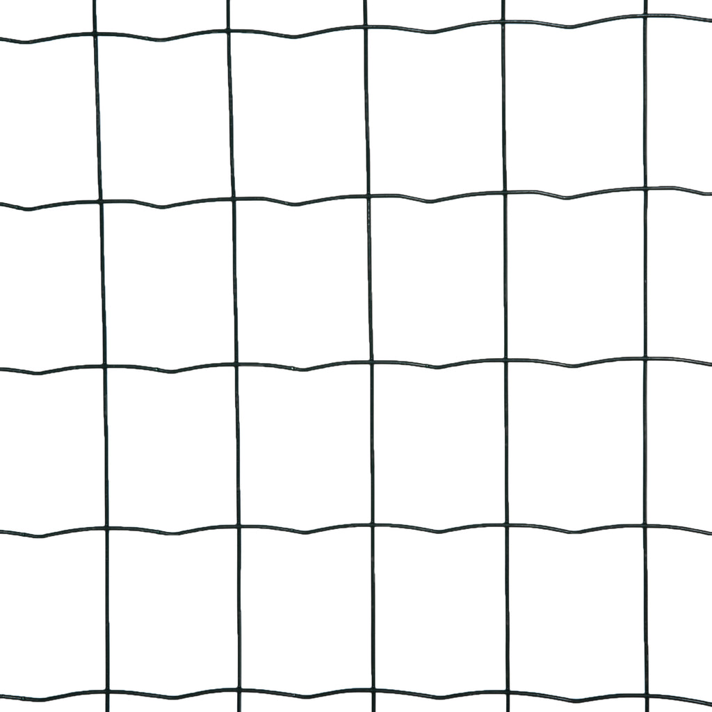Steel and PVC Fence Netting for Outdoor Spaces, 25m Roll and 1.7m Height, Green