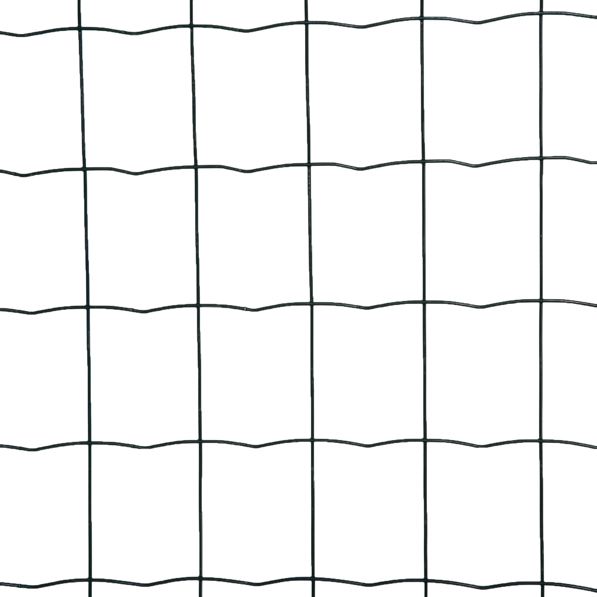 Steel and PVC Fence Netting for Outdoor Spaces, 25m Roll and 1.7m Height, Green