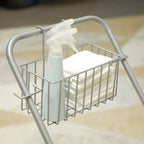 Cleaning Trolley with Wringer, 25L Bucket and Plastic Shelf, in PP and Metal, 72x49.5x95 cm, Blue and Yellow