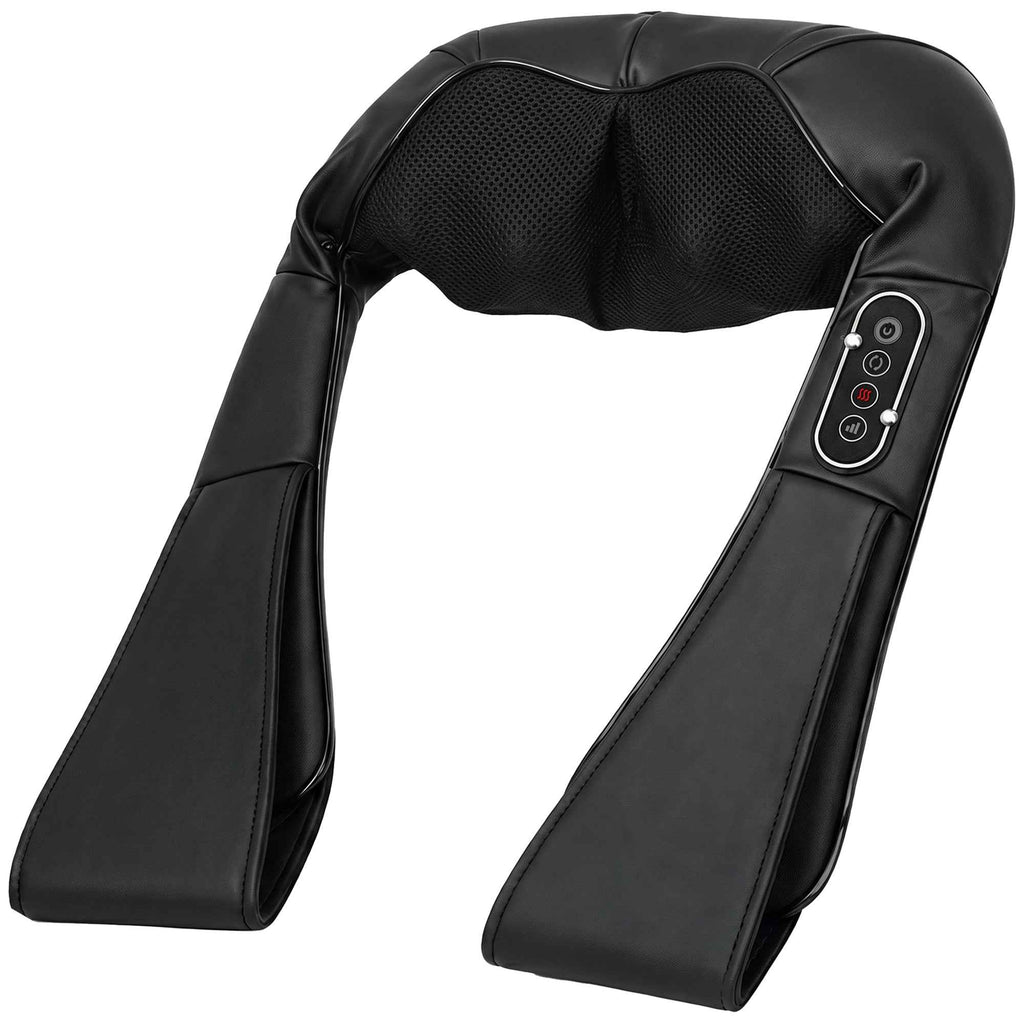 HOMCOM Heated Neck Massager for Back, Neck and Shoulders, Automatic Direction Change, Black