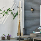 3x3m Waterproof Umbrella Cover, Cantilever Umbrella Cover with Zipper and Tie, Beige