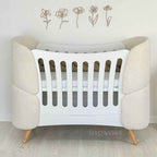 Fly Bed Bouclé “Bunny” Crib – Elegant Convertible Cot for Babies