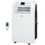Portable Air Conditioner with Timer, 3 Modes and 3 Speeds, in ABS Plastic, 44.3x34x81.5 cm, White - Borgè
