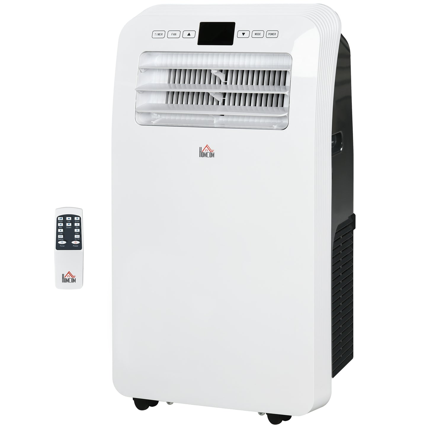 Portable Air Conditioner with Timer, 3 Modes and 3 Speeds, in ABS Plastic, 44.3x34x81.5 cm, White