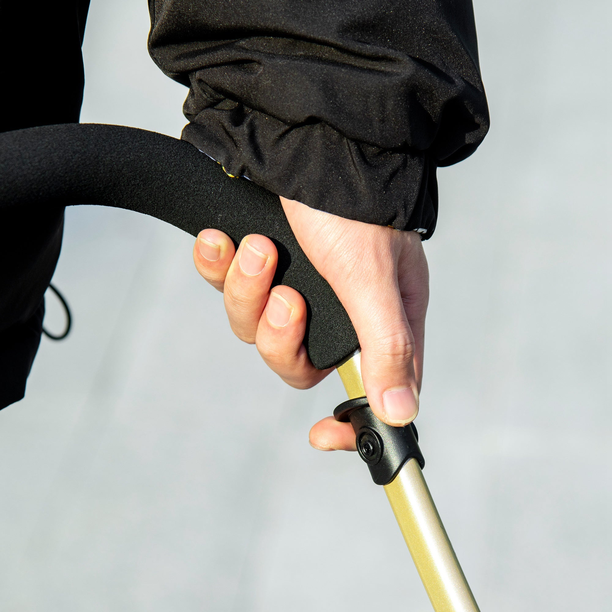 Convertible Dog Stroller with 2 Leashes and Cushion, in Steel and Polyester, 82x49.5x98 cm, Light Blue and Black