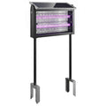 Outsunny Solar-Powered Outdoor Mosquito Lamp with Protective Net, 45x18x90 cm, Black