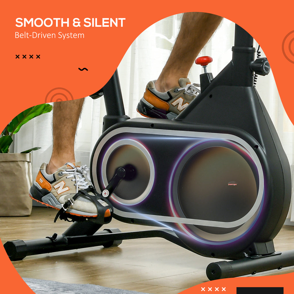 SportNow magnetic bike with 4kg flywheel, adjustable handlebar and saddle, 8 resistance levels - Borgè