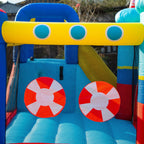 Inflatable Castle 4 in 1 Children 3-8 Years, Slide and Pool, 265x260x200cm - Borge' Group Limited