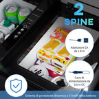 35L 12-Volt Electric Portable Refrigerator with Handle and LCD Screen, 63.2x42x42.8 cm, Grey