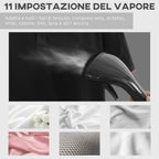 HOMCOM Steam Iron 1950W, 35x25x23cm, White