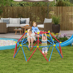 Climbing Dome for Children 3-8 Years, Metal Structure for 4 Children, Ø183x90cm, Multicolor