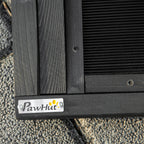 Folding Non-Slip Wooden Dog Ramp with Side Handle, 43x165x6.5 cm, Black