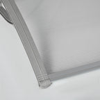 100x80cm Anti-UV Polycarbonate Outdoor Canopy for Doors and Windows - Borge' Group Limited