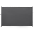 Extendable Garden Privacy Screen 3x1.8m, Anti-UV Polyester and Aluminum, Grey