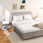 HOMCOM Set of 2 Modern Floating Bedside Tables with Wooden Drawer, 40x30x15cm, White
