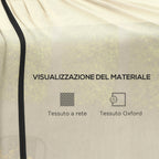 Mosquito Net for Umbrella 3x2.3 m Adjustable Dense Mesh with Zipper Opening, Beige