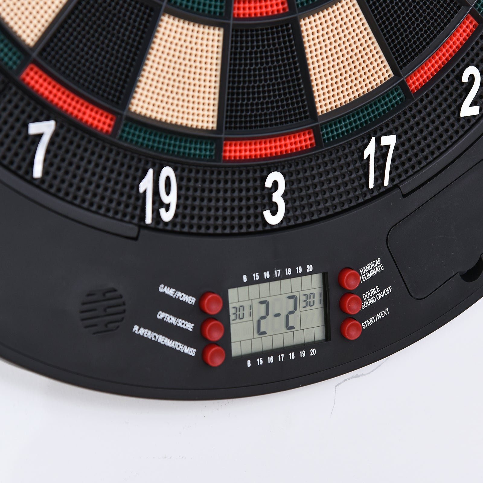 8 Player Electronic Dartboard with 6 Darts, LCD Screen, 2 Doors and 26 Game Modes