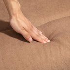 Manual Relax Chair Reclining 150° with Fabric Footrest, 93x88x102cm, Dark Brown