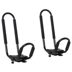 Set of 2 Kayak Rack Brackets with Universal Roof Rack Mount Suitable for Canoes and Paddleboards, Black, 46x16.5x47cm