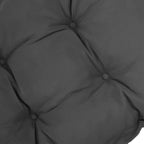 Garden Bench Cushion with Ties and Thick Padding, 100x40cm, Dark Gray - Borgè