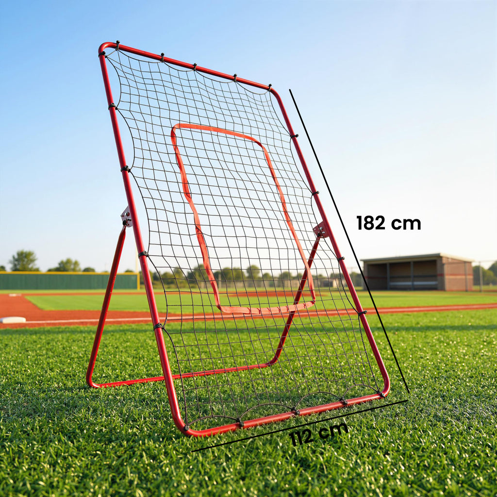 SPORTNOW Portable Baseball Rebound Net with 4 Adjustable Angles.
