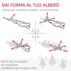 150cm Christmas Tree with 420 Fireproof PVC Branches, Christmas Tree with Decorations and Thick Branches, Green