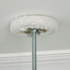 Ceiling Cat Tree with Adjustable 225-255cm Pole, Ball and Platforms, White