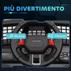 12V Electric Off-Road Ride-On Toy Car for Kids with Dual Motors, Ages 3-6 Years, Remote Control and Lights, White