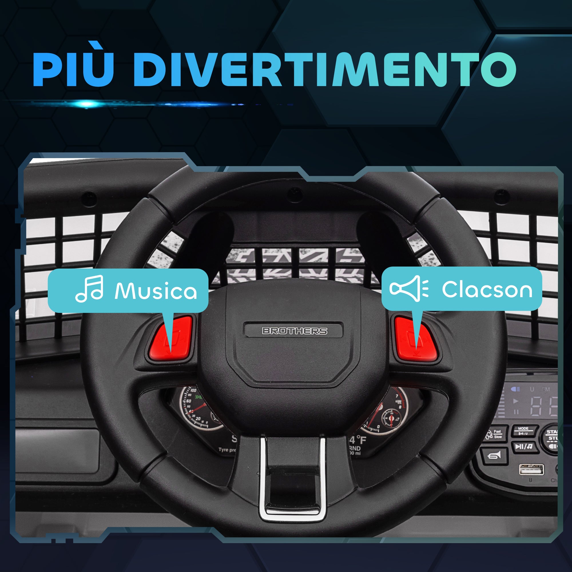 12V Electric Off-Road Ride-On Toy Car for Kids with Dual Motors, Ages 3-6 Years, Remote Control and Lights, White