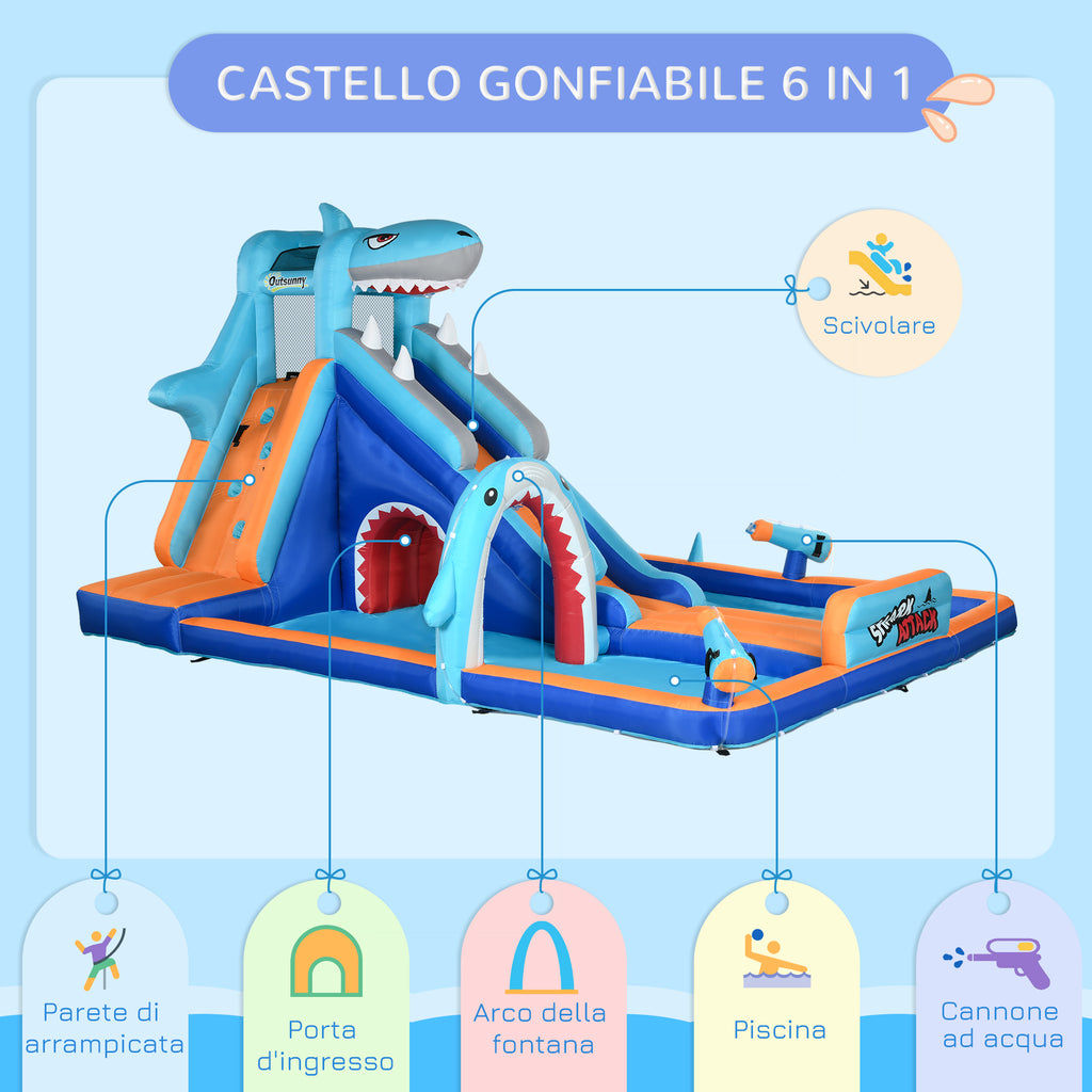 Exciting Bouncy Castle with Inflator, Slide, Pool, and Climbing Wall - Perfect for Children 3-8 Years - Borgè