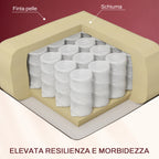 Massage Relax Chair with Remote Control and 8 Programs, Reclining and Footrest, Red